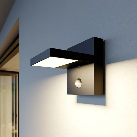 Lucande Silvan LED Buitenwandlamp met Bewegingssensor, Antraciet