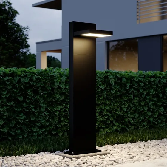 Lucande Silvan LED Tuinpadverlichting - Antraciet - 65 cm