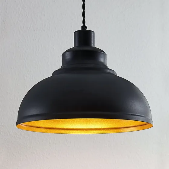 Lindby Albertine Hanglamp - Vintage Zwart - Metaal