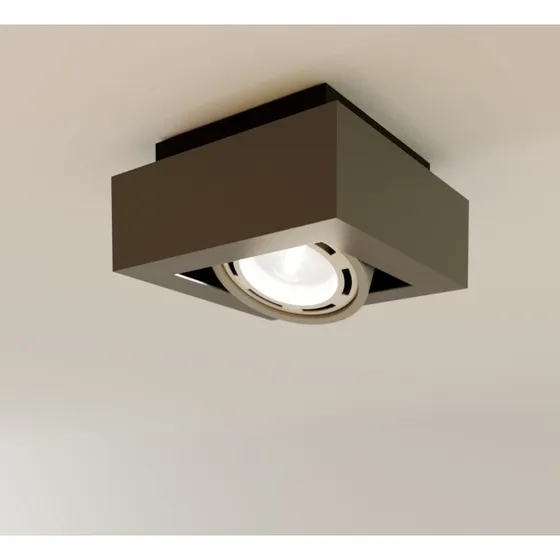 Arcchio Plafondlamp Ronka - Donkergrijs - Modern - GU10