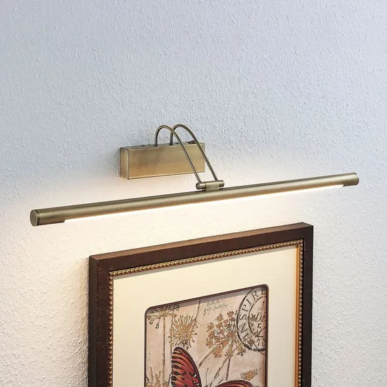 Lindby Mailine LED Wandlamp - Oud Messing - 69 cm