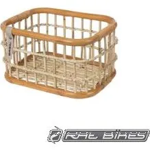 Basil Green Life Rotan L Fietsmand 30L Natural Bruin