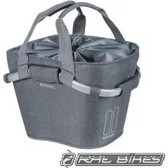 Basil 2Day Carry All Front Fietsmand Grijs Mele 15L