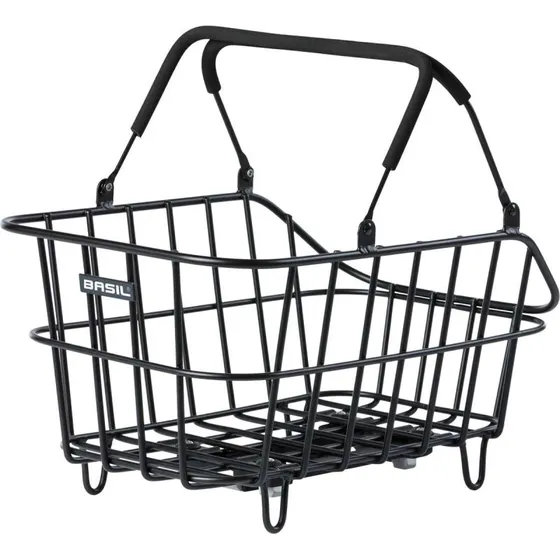 Basil Cento Alu MIK 14L zwart fietsmand