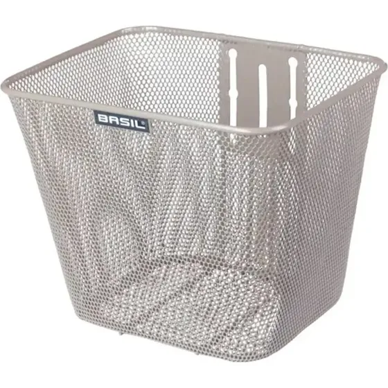 Basil Bilbao Fietsmand Vaste Montage Nude Metallic 26x22x27 cm