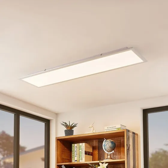 Lindby Kjetil Smart LED-plafondpaneel 120x30 cm RGB CCT