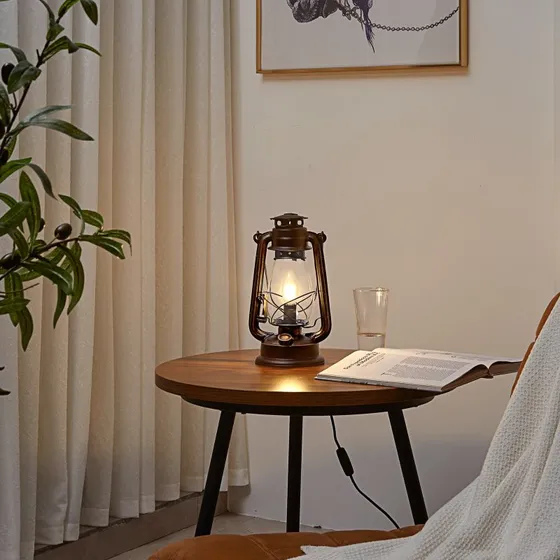 Lindby Tafellamp Raisa - Antiek Roest - Metaal
