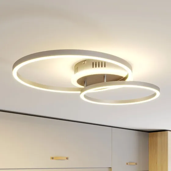 Lindby Smart LED plafondlamp Edica, 58 cm, CCT, Tuya
