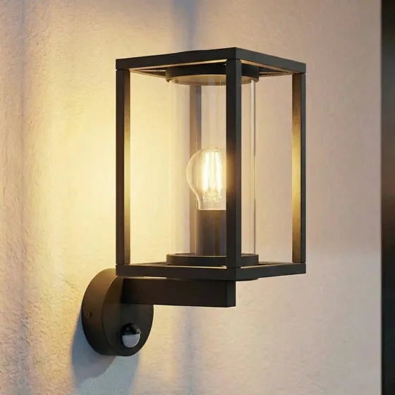 Lucande Ferda Buitenwandlamp met Bewegingssensor - Antraciet