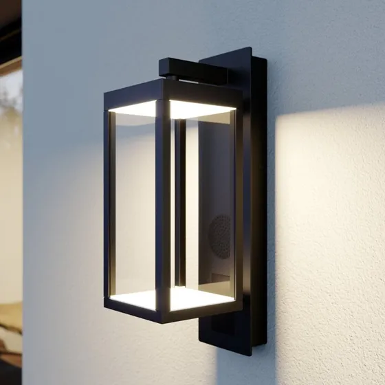 Lucande Ferdinand LED Buitenwandlamp - Antraciet - Met Bluetooth