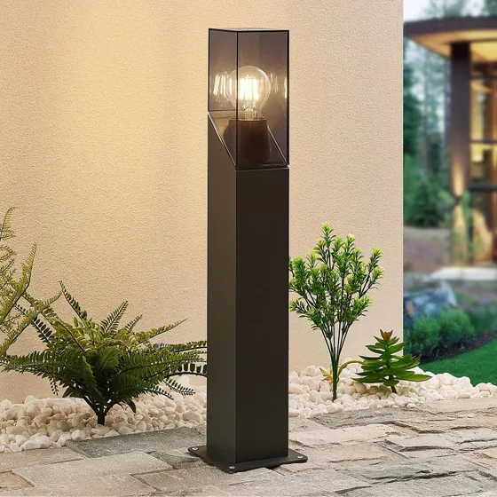 Lucande Fiola Sokkellamp - 60 cm - Antraciet - IP54
