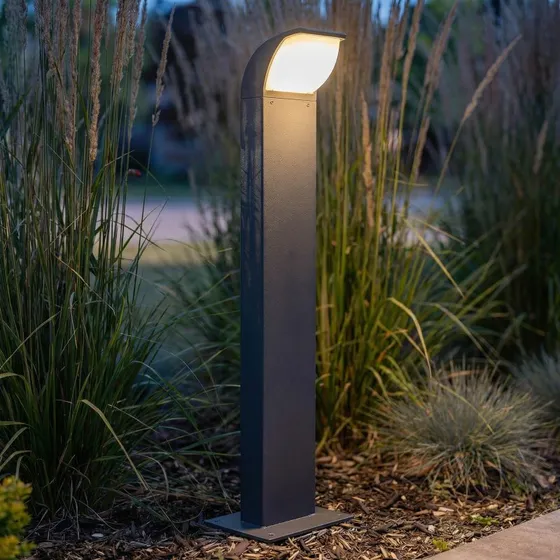 Lucande Tinna LED Sokkellamp - Antraciet - 60 cm