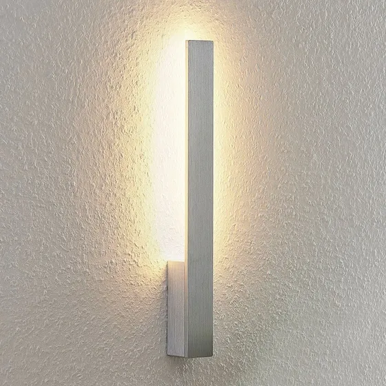 Arcchio LED wandlamp Ivano - Geborsteld Aluminium - 43 cm