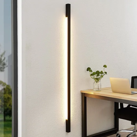 Arcchio Ivano LED Wandlamp - Zwart - 170 cm