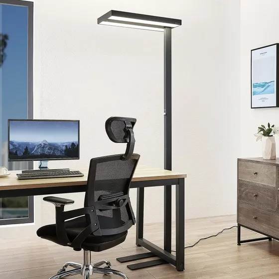 Arcchio LED vloerlamp Logan Pro, zwart, sensor, dimbaar