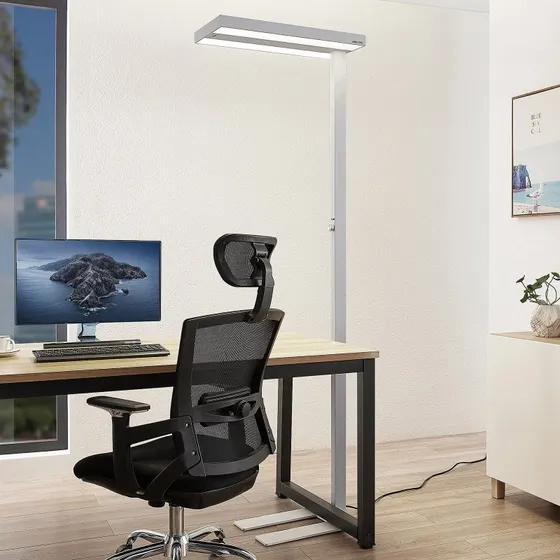 Arcchio LED vloerlamp Logan Pro, wit, dimbaar met sensor
