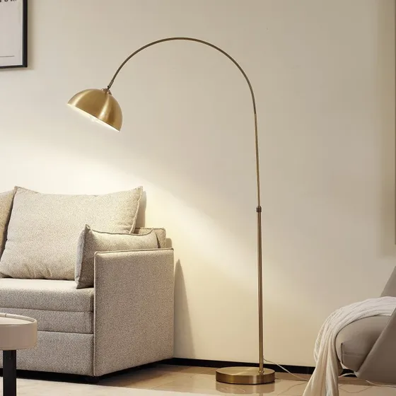 Lindby Lennart Booglamp - Antiek Messing - 183 cm