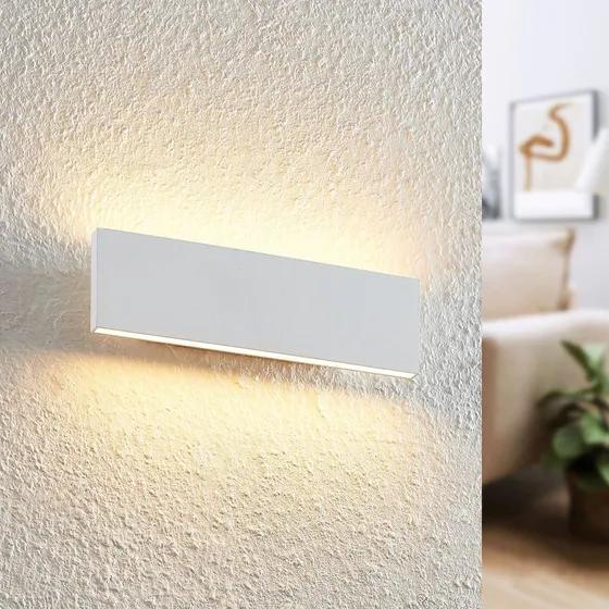 Lindby Ignazia LED Wandlamp - 28 cm - Wit - Modern Metaal