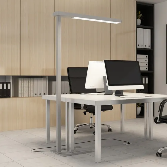 Arcchio Susi LED Vloerlamp - Zilver - Met Sensor & Touchdimmer