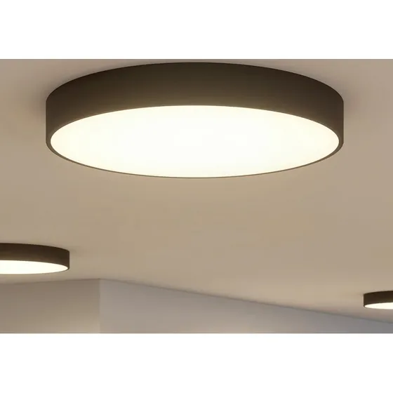 Arcchio Noabelle LED Plafondlamp Ø80cm - Zwart Metaal