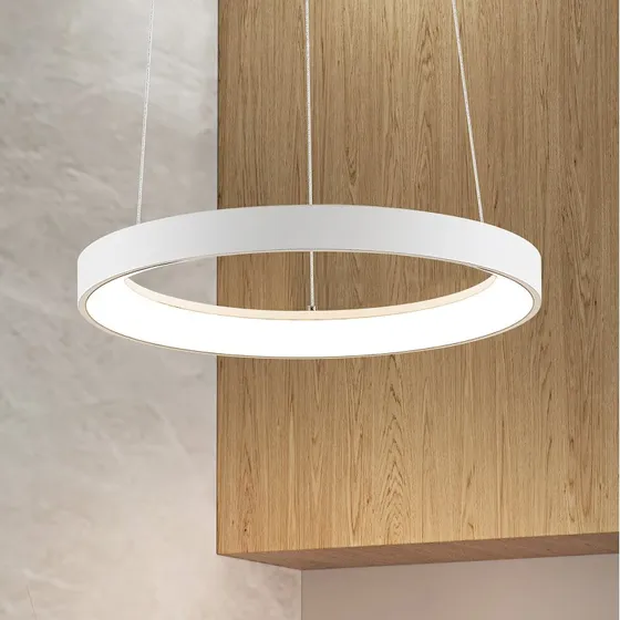 Arcchio Vivy LED hanglamp, wit, Ø 38 cm, metaal