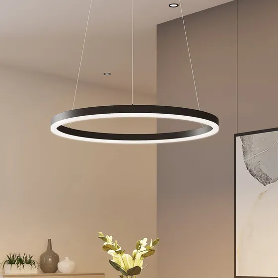 Arcchio Albiona LED hanglamp - Zwart - Ø 60 cm