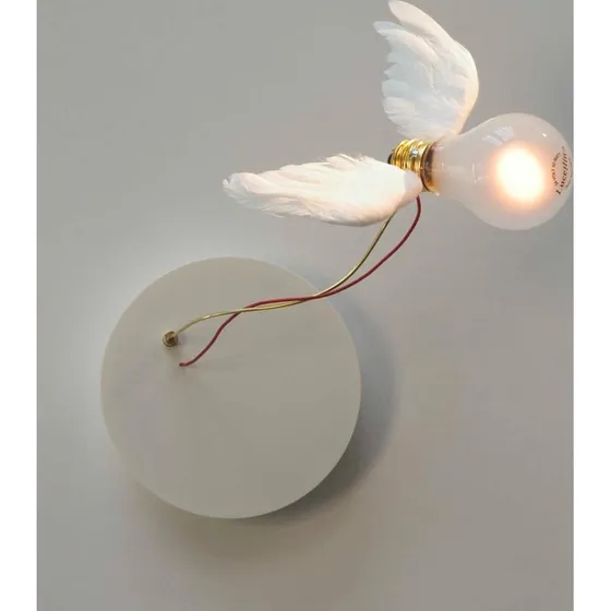 Ingo Maurer Lucellino NT LED Wandlamp - Wit/Opaal