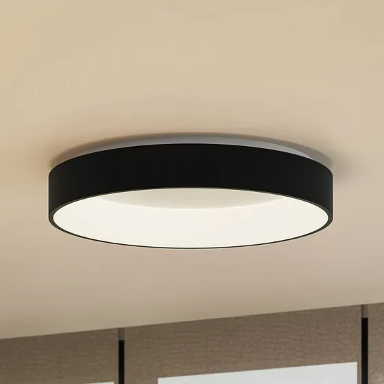 Arcchio Aleksi LED Plafondlamp - Rond - Zwart - Ø60 cm