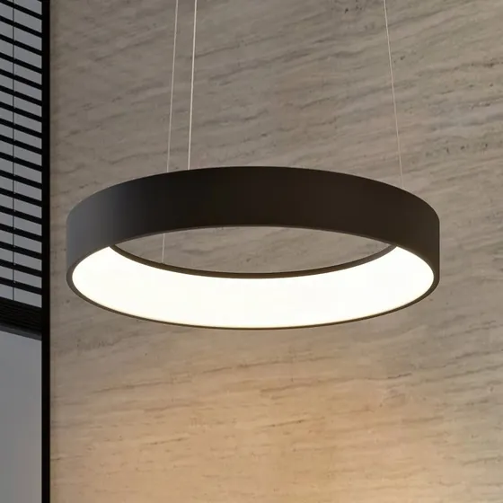 Arcchio Aleksi LED Hanglamp - Rond - Zwart - Ø60 cm