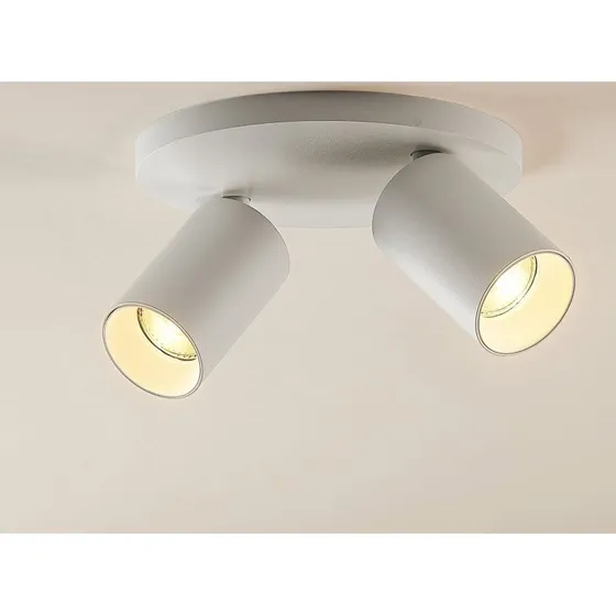 Arcchio spot Brinja wit rond Ø 6 cm - 2-lamps GU10