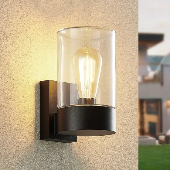 Arcchio Wandlamp Liljana - Zwart - Modern - IP65 - 21 cm