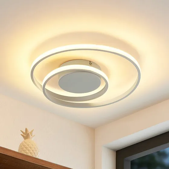 Lindby Emisua LED Plafondlamp - Wit - CCT Dimbaar