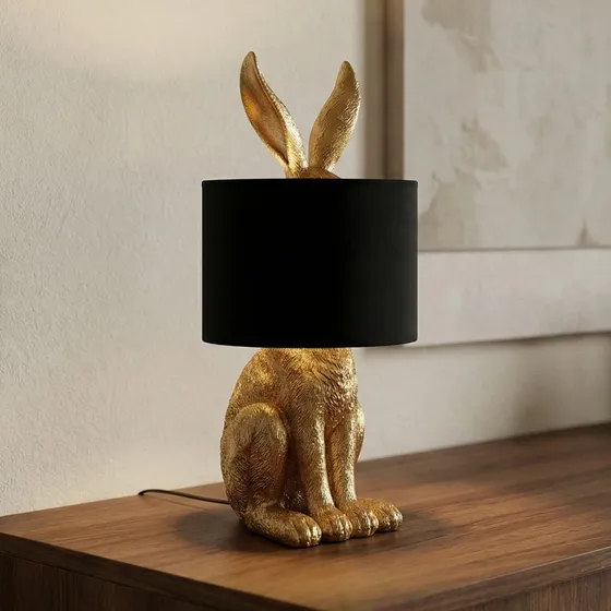 Lindby Tafellamp Lorentina - Goud & Zwart - Konijn Design
