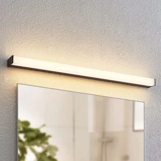 Lindby Ulisan LED Wandlamp - Mat Zwart - 89 cm