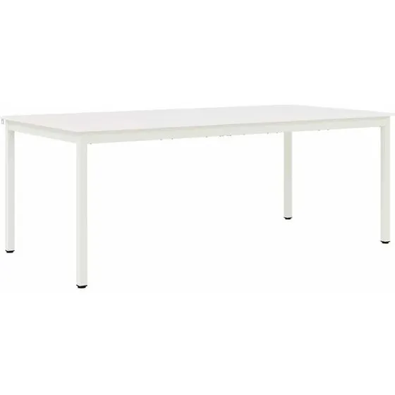 vidaXL Eettafel wit 200x100x75 cm massief grenenhout