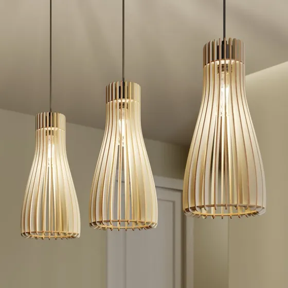 Envostar Furn Hanglamp - 3-Lamps - Berkenmultiplex - Scandinavisch