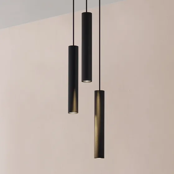 Lindby Hanglamp Joffrey, Zwart, 3-Lamps, Ø 24 cm