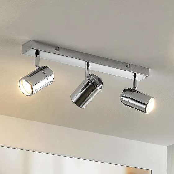 Lindby Remilan Plafondspot Chrome - 3-Licht - Modern
