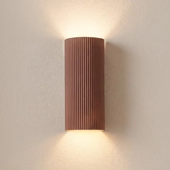 Lindby Wandlamp Colja - Bruin - Gips - 30,5 cm