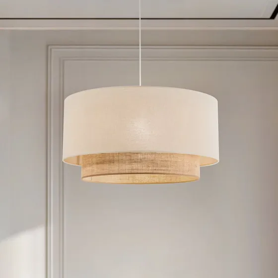 Duolla Hanglamp Boho, Ecru/Bruin, Ø 60 cm