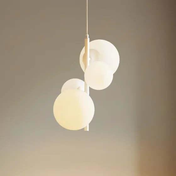 ALDEX Hanglamp Dione - Wit - 4-lamps - Modern
