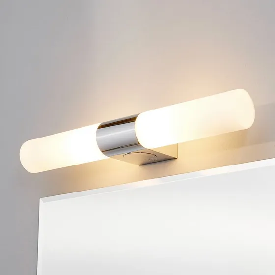 Lindby Wandlamp Ziva - Chroom/Wit - Modern - IP44