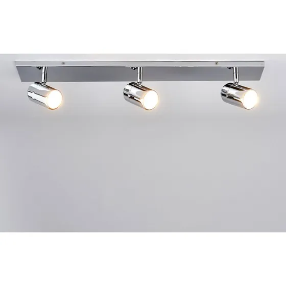 Lindby Dejan Plafondlamp Chroom - 65 cm - 3-Licht - IP44