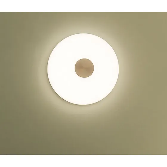 Northern LED wandlamp Glint, Ø 36 cm, opaalwit glas