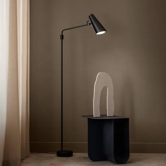 Northern Birdy Swing Vloerlamp - Zwart/Zwart