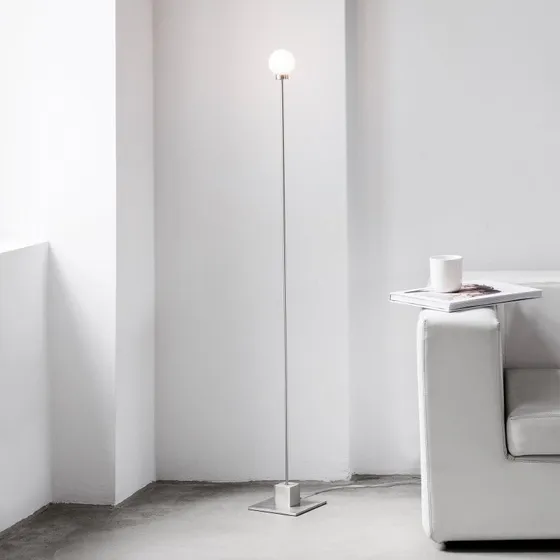 Northern Snowball vloerlamp - Staal - 117 cm