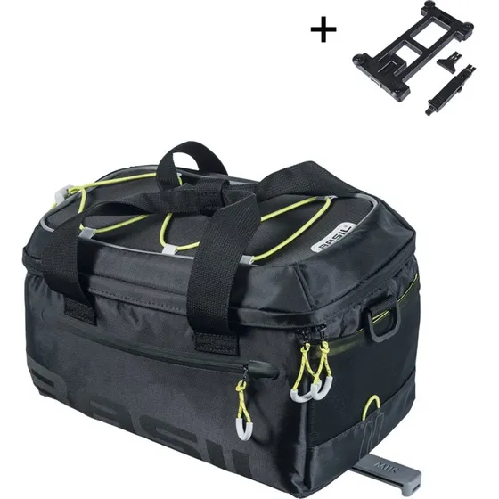 Basil Miles Trunkbag MIK 7L zwart lime