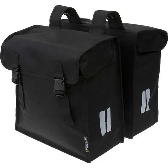 Basil Mara XL Dubbele Fietstas 35L Zwart