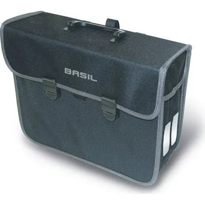 Basil Malaga fietstas zwart 13L