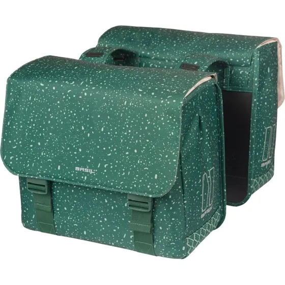 Basil Flair Dubbele Fietstas Groen 35L